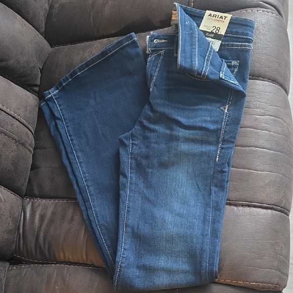 Ariat Women's Flare Jeans - Deep Blue - Picture 4 of 4